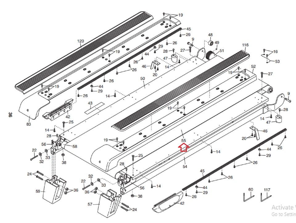 Cinta de Correr NordicTrack Proform Caminar Correr Cinturón de Correr 262635 Foto 2 de 2