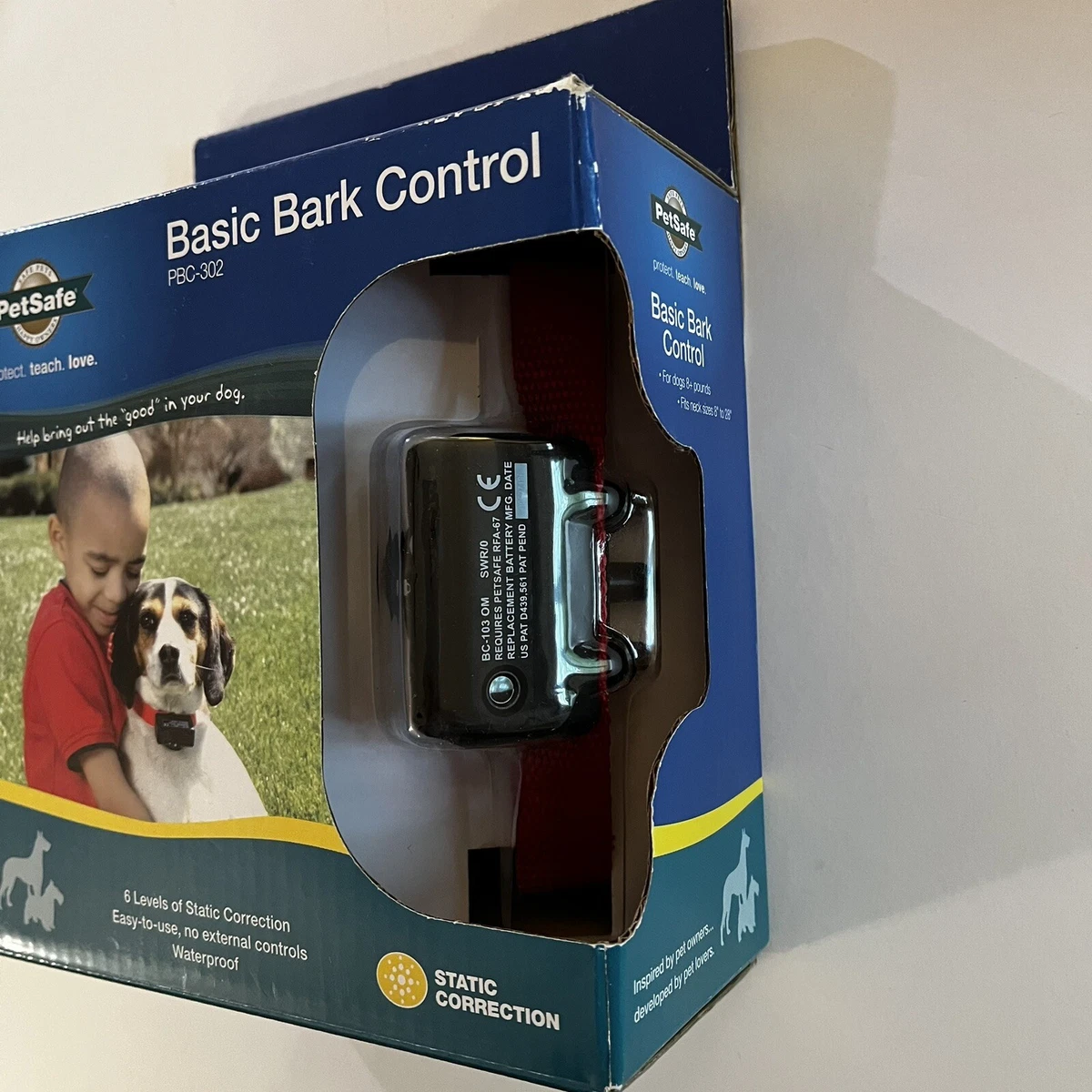 Petsafe Basic Bark Control Collar For Dogs PBC-302 New In Box Fits Neck  8-28 | eBay