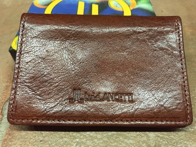 Porta soldi uomo di pelle marrone Lui di Lancetti | eBay