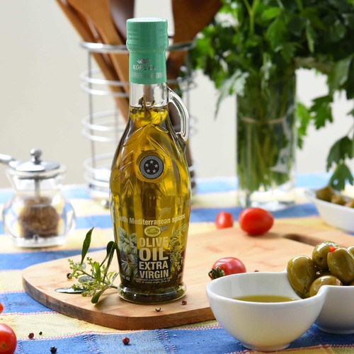 KORVEL Greek EVOO with Mediterranean herbs, Amphora 8.45 fl oz - Picture 6 of 7
