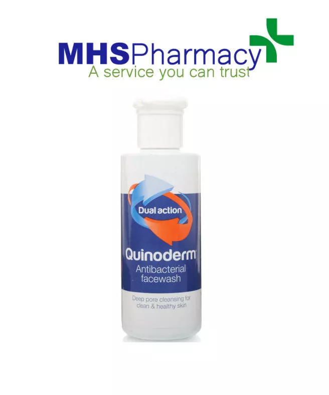 Quinoderm Antibacterial Face wash 150ml Prevents Spot Acne Removes Dirt Grease