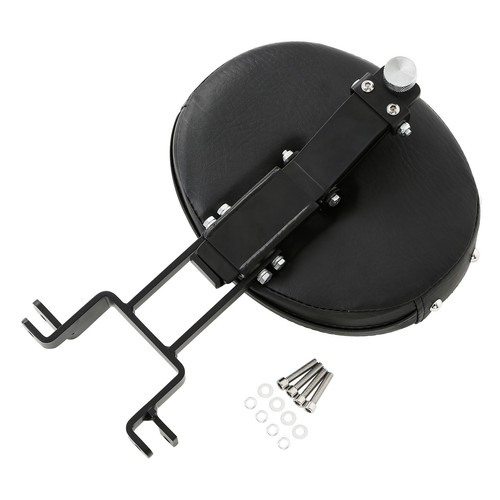 Black PU Leather Rider Driver Backrest Fit For Indian Chieftain Dark Horse 16-23 - Foto 8 di 8