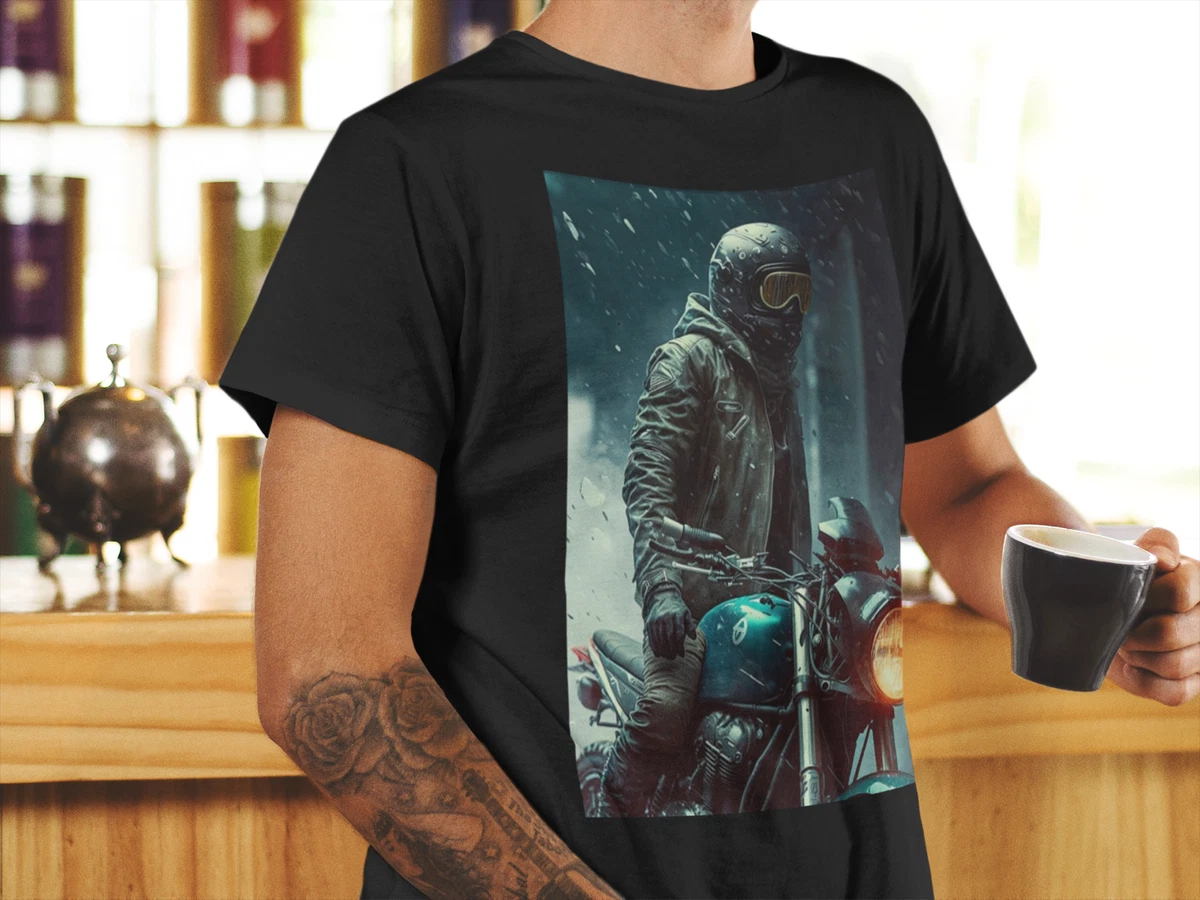 Tee shirt homme 2025 motard