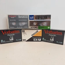 Lot Of 5 Verbatim, Maxwell, TDK Premium High 120 & 112 Min Tapes New