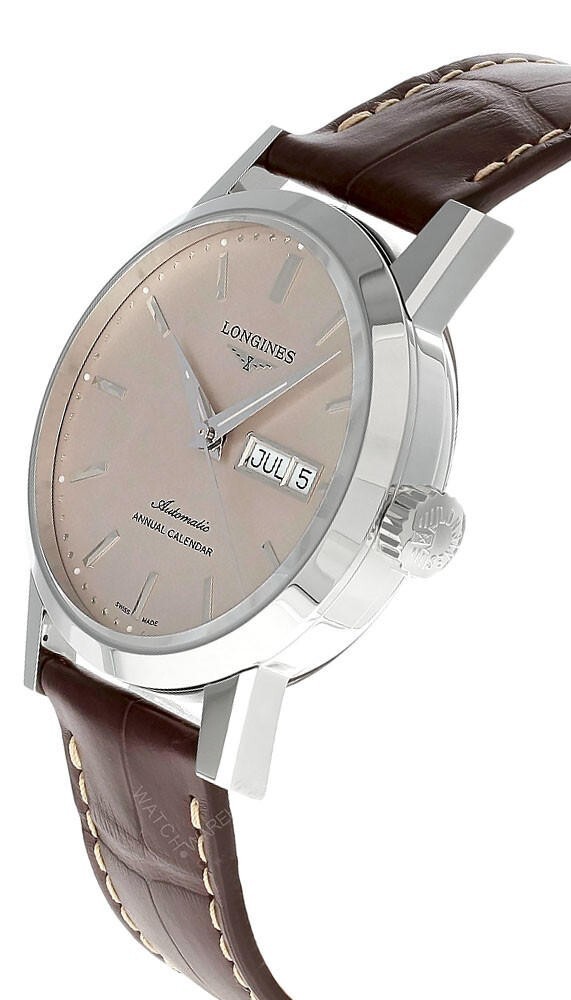Longines 1832 Auto 40mm Beige Dial Leather Men