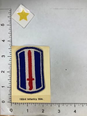VINTAGE US ARMY 193rd INFANTRY BRIGADE PATCH | eBay