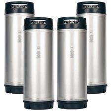 4 Pack New 5 Gallon Ball Lock Kegs AMCYL for Homebrew Beer Soda NSF Approved