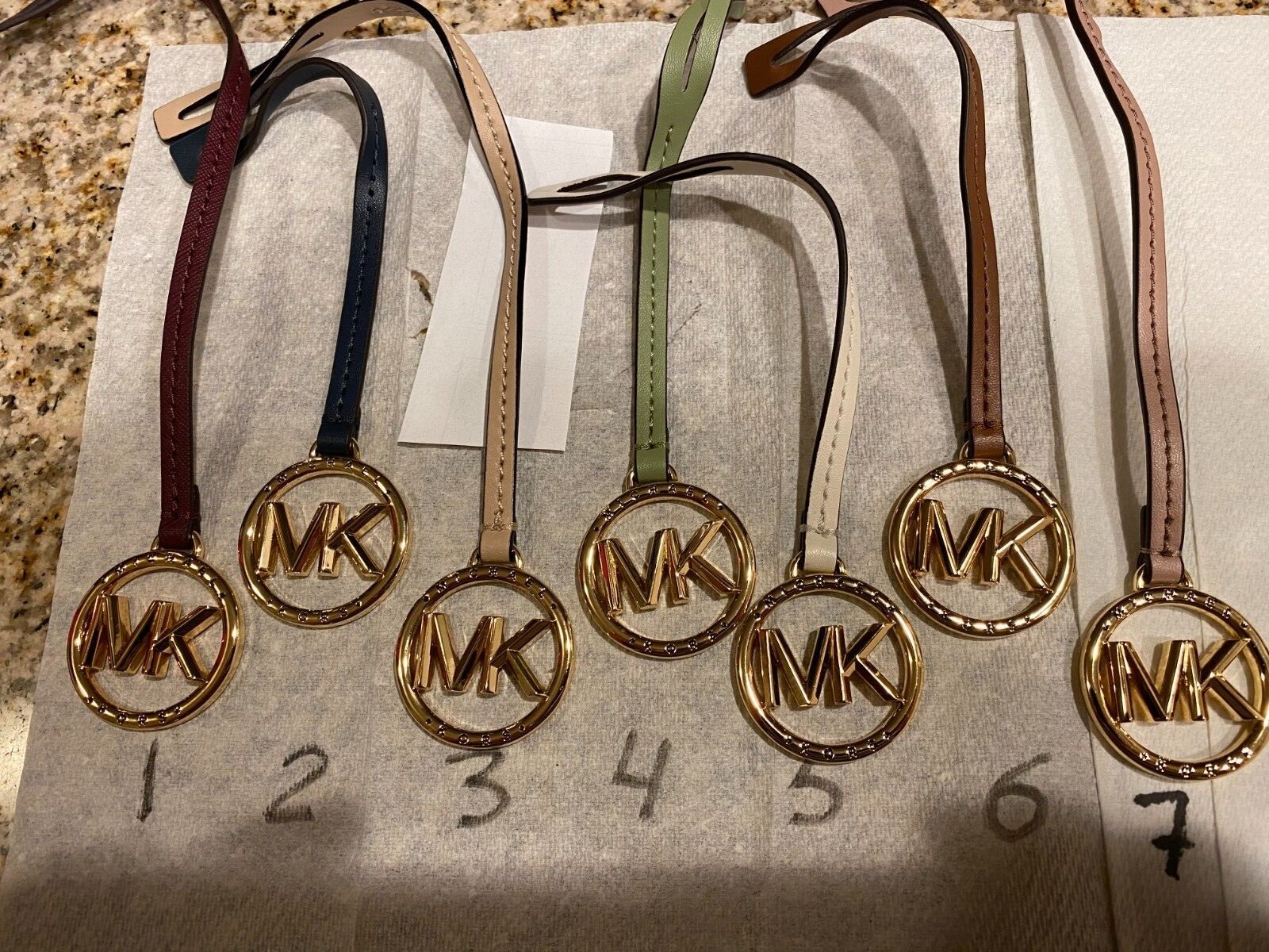 michael kors gold hang tag