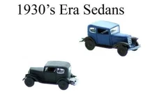 N scale 1930's era Sedan, includes 1 FINISHED ready to go period vehicle