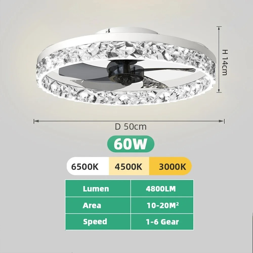 Plafonnier moderne blanc haut de gamme avec variateur de lumière sans paliers