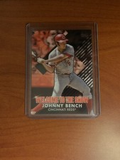 2022 Topps Welcome To The Show #WTTS-44 JOHNNY BENCH - BLACK PARALLEL /299