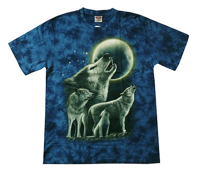 T-Shirt Heulender Wolf Wölfe Gr. S M L XL Biker Indianer Cowboy Zoo