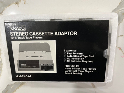 KRACO STEREO CASSETTE ADAPTER, OWNERS MANUAL, WARRTANTY CARD ETC. NIB?