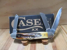 NIB Case USA XX  6.5 BoneStag Medium Stockman 6.5318 Folding Pocketknife - 03578