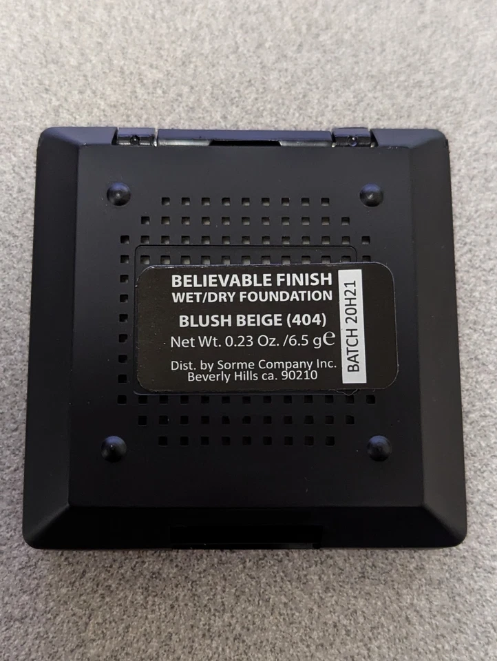 SORME BELIEVABLE FINISH WET/ DRY POWDER FOUNDATION # 404 BLUSH BEIGE - Image 3 of 4