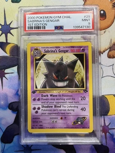 Sabrina's Gengar 29/132 Gym Challenge Regular PSA 9 MINT Slab