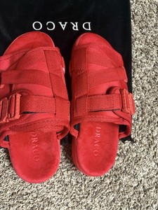 Draco Red Men’s Slide Sandals DracoSlides | Most Comfortable Slides | For the first time  main image 3