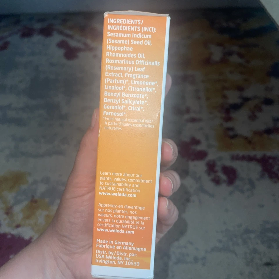 Aceite hidratante de espino amarillo y belleza WELEDA 100 ml 3,4 fl oz nuevo en caja Foto 4 de 4