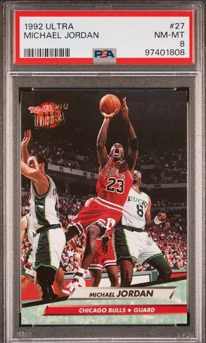 1992 FLEER ULTRA #27 MICHAEL JORDAN - PSA 8 \*\*GOAT\*\*