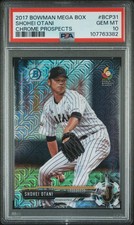 2017 Bowman Mega Box Chrome Prospects #BCP31 Shohei Otani PSA 10
