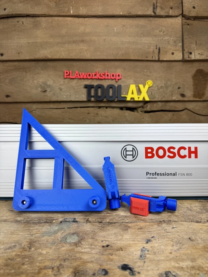 Bosch Track Saw Bundle All-In-One Clamp + 45 & 90 Degree Angle Guide Rail Stop - Image 2 of 4
