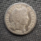 1911 *S* BARBER SILVER DIME * NICE * - FREE SHIPPING! - C3387