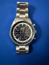 Orient Sporty Neo 70's Neo Seventees Solar Panda Wristwatch, Dark Gray