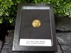 Old Rare Vintage Antique Civil War Relic Eagle Coat Button with Uniform and Case