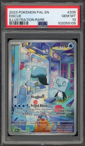 Pokemon Eiscue Paldea Evolved Illustration Rare #205 PSA 10 Gem Mint