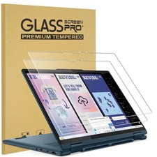 2 Pack Tempered Glass Screen Protector for Lenovo IdeaPad 5 / 5i Ultra Clear