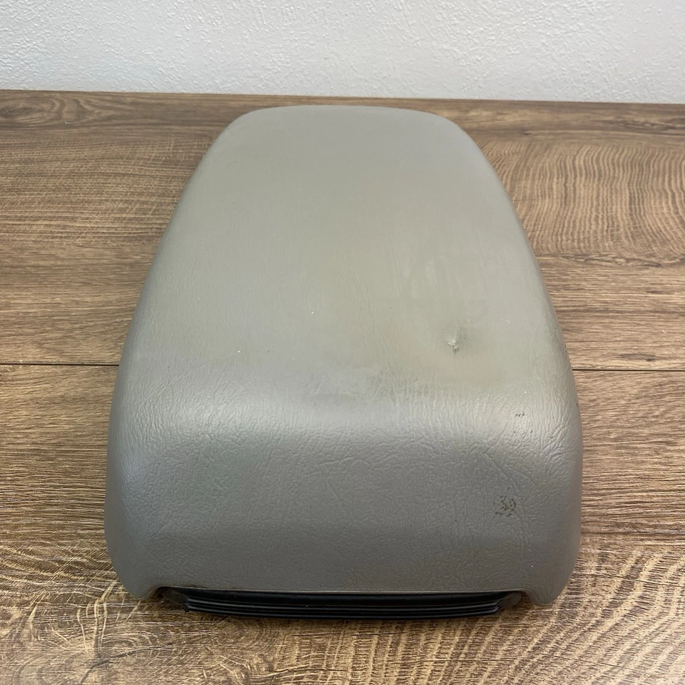 2000-2007 Ford Taurus Center Console Armrest Top Lid Cover OEM Gray Leather - Image 2 of 4