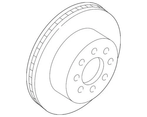Rotor de freno de disco trasero genuino GM 1999-2016 Chevrolet GMC Express Savana 15712803 Foto 2 de 3