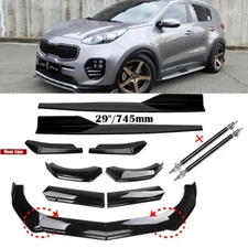 For Kia Sportage Front Bumper Lip Spoiler Splitter Side Skirt Rear Lip