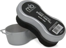 M&B Shine Sponge, Shoe Polish for Leather Footwear, Shoe Shine Sponge, Black
