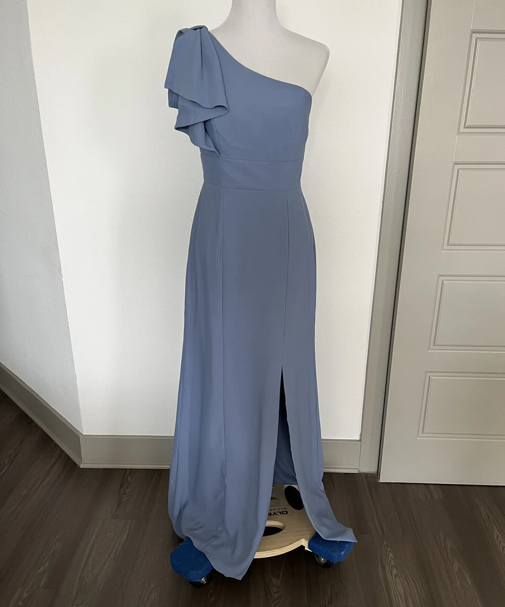After six bow one shoulder gown cheap