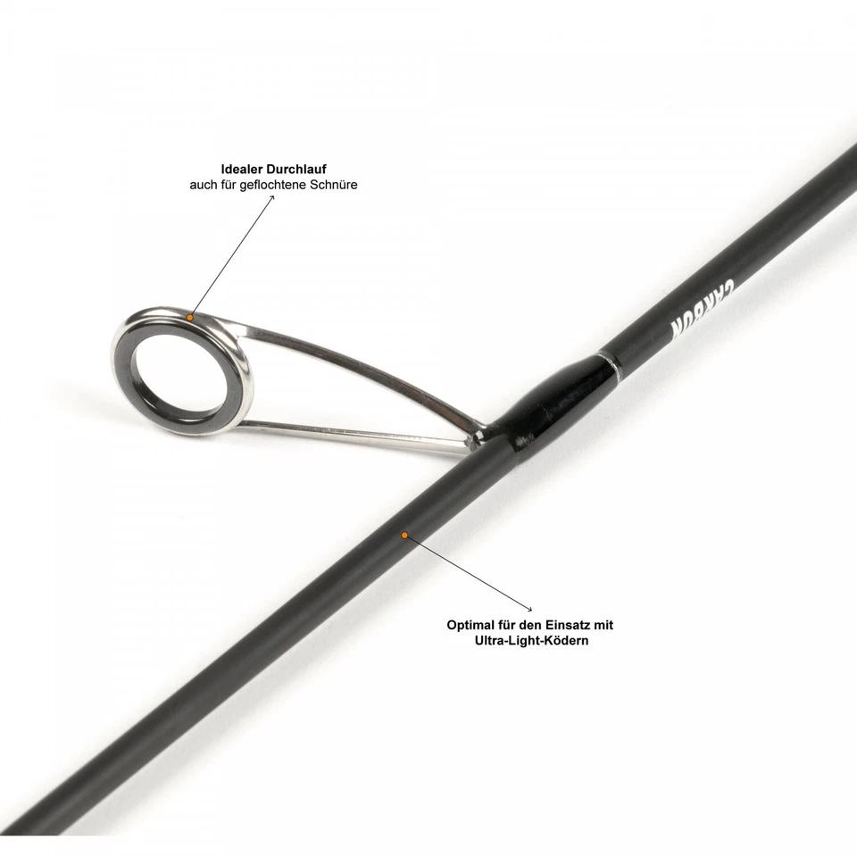 Forellen Spoon Rute Spinnrute Carbon 190-210cm Forellenrute UL Zite Fishing - Bild 4 von 4