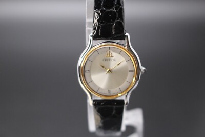 腕時計 SEIKO CREDOR クレドール18kt 5A70-0610 Vintage [MINT] Seiko Credor 5A70-0610 Roman 18KT Quartz 22mm