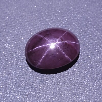 36.5 Ct Natural 6-Ray Star Purple Red Color Garnet Star Oval Cabochon Gemstone