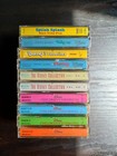 disney cassette tapes lot Of 10 With Vintage Art Tray