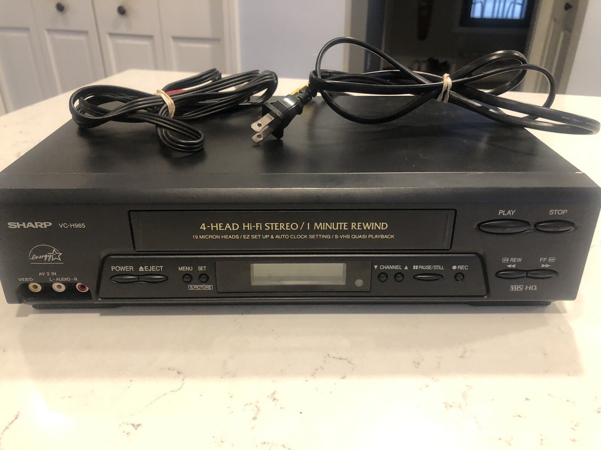 Sharp VCR Model: VC-H965U VHS Player/Recorder-No Remote
