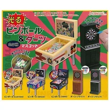 Lighting! pinball & darts Mascot Capsule Toy 5 Types Full Comp Set Gacha New