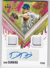 2021 Diamond Kings DK Material Signatures Gold #73 Dane Dunning Auto /99 - NM