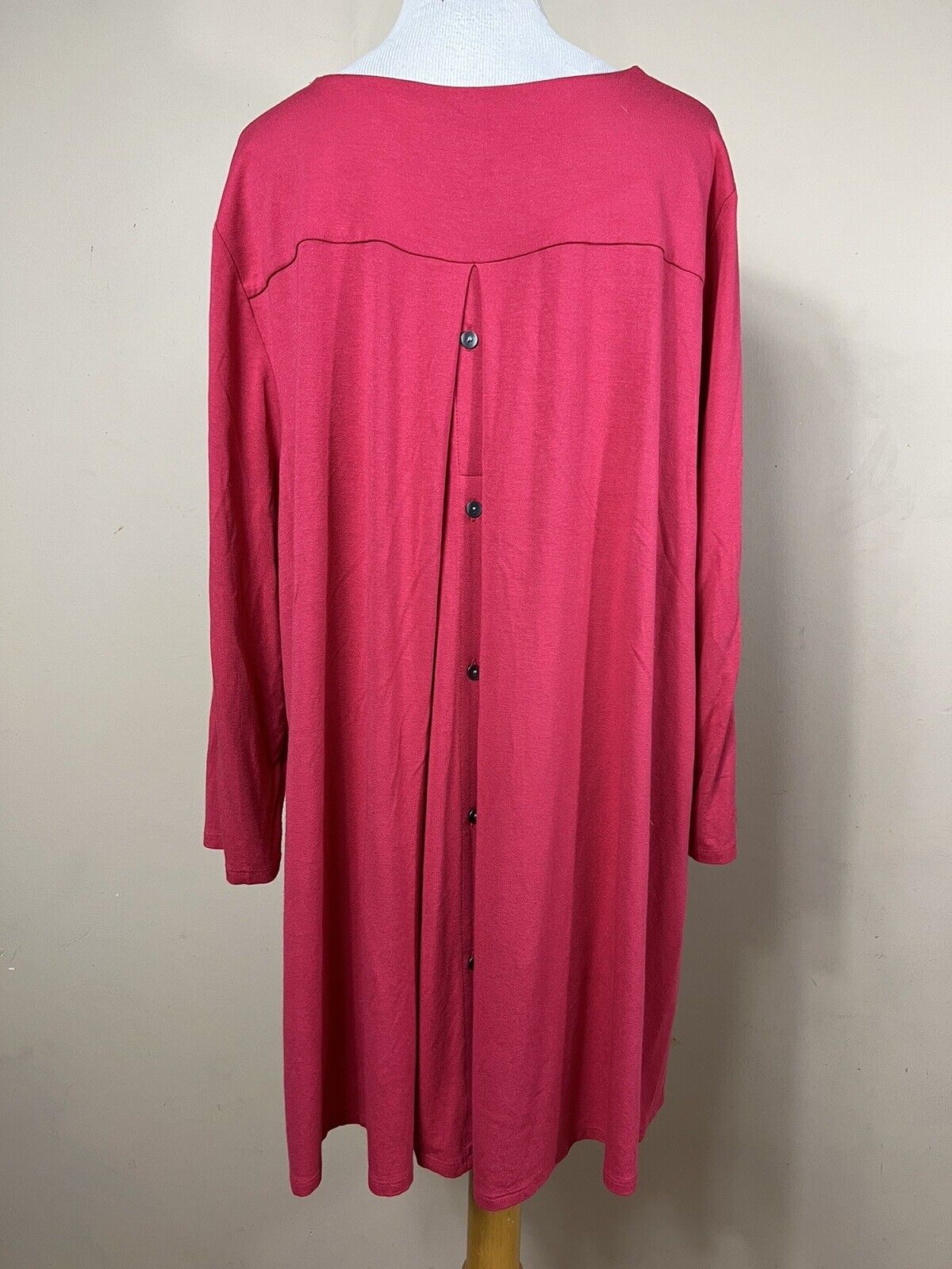 J Jill XL Shirt Top Pink V Neck Long Tunic Stretc… - image 5