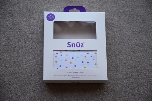 New SunzPod Snuz pod Bedside Crib Polka Dot Multi Coloured Fitted Sheet