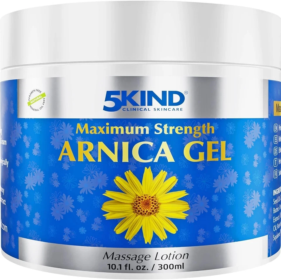 5kind Maximum Strength Arnica Gel 300ml- Fast Acting Arnica Bruising & Swelling