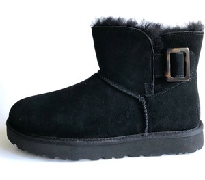 ugg mini bailey fluff buckle boot