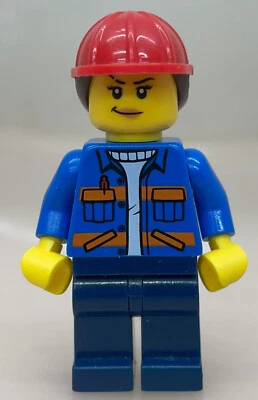 LEGO®-Minifigur Town City Construction Worker female aus Set 60391 - cty1605 - Bild 1 von 3