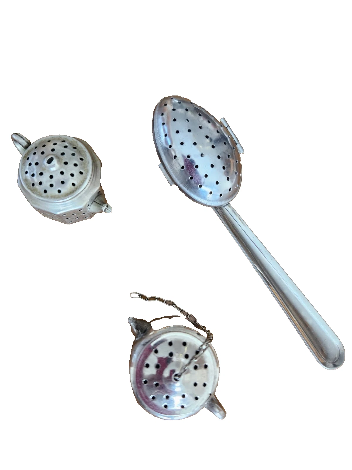 Tea Infusers Lot of 3 - Spoon and two tea pots pre-owned