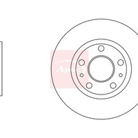 Apec Bremsscheibe Vorne FüR Renault Megane 2010-2015 1 StüCk DSK2676