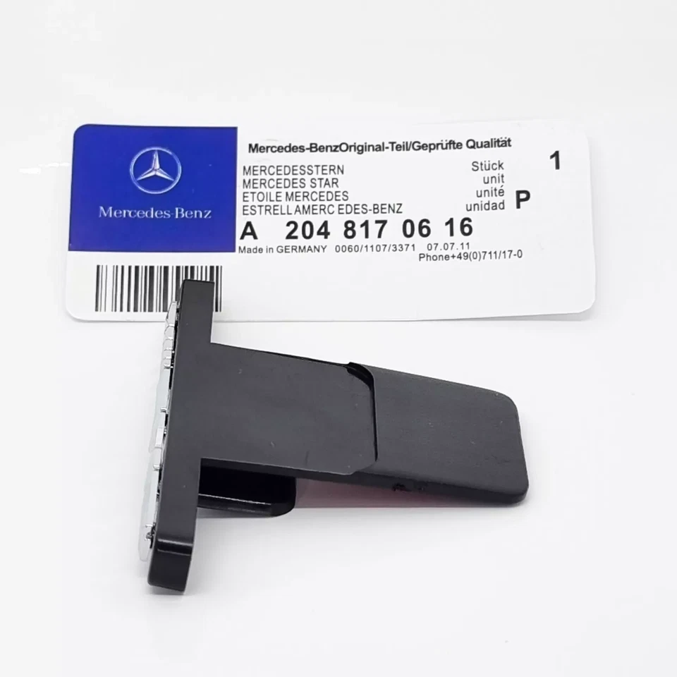 For Mercedes Benz AMG Front Grill Badge Emblem GT Panamericana 2048170616 Silver - Изображение 3 из 4